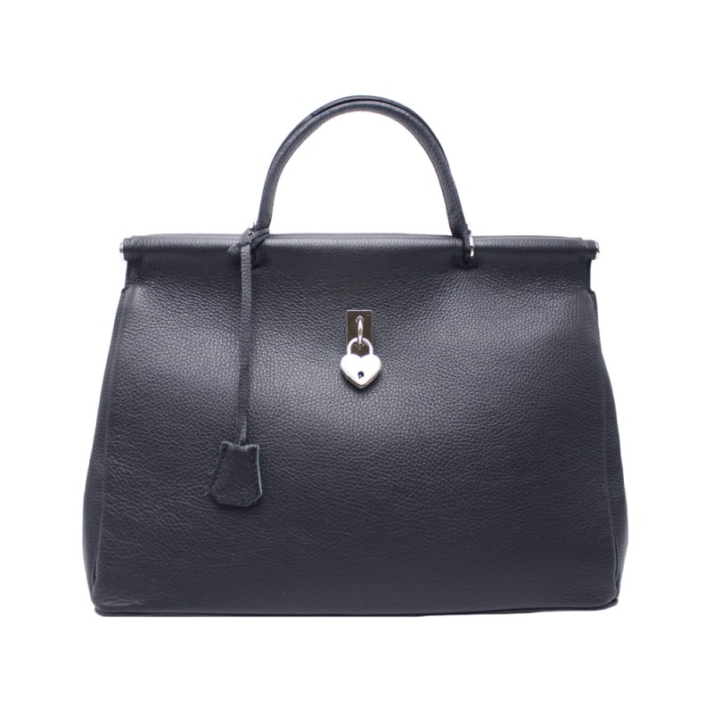 Borsa in Pelle con Lucchetto a Cuore - diversi colori