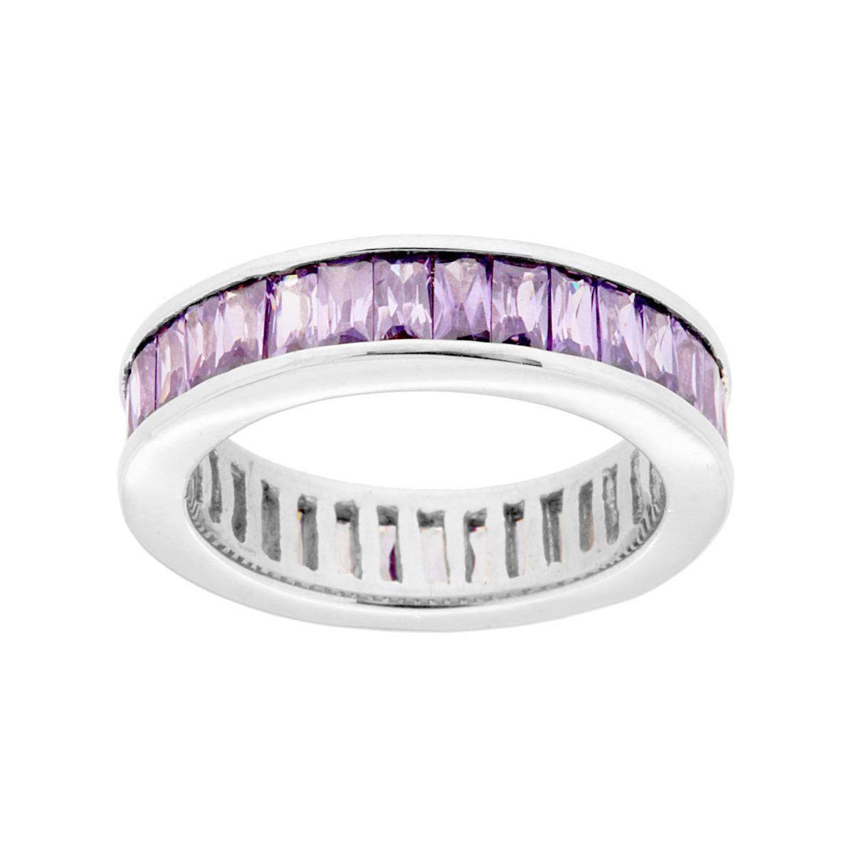 Anello Eternity Veretta Lilla, in ARGENTO S925