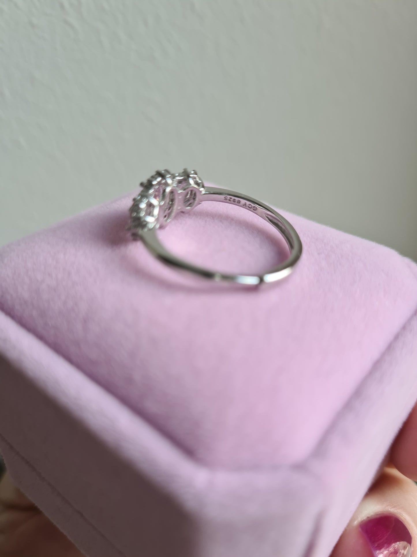 Kate Pink Semi-Engagement Ring, in S925 Silver