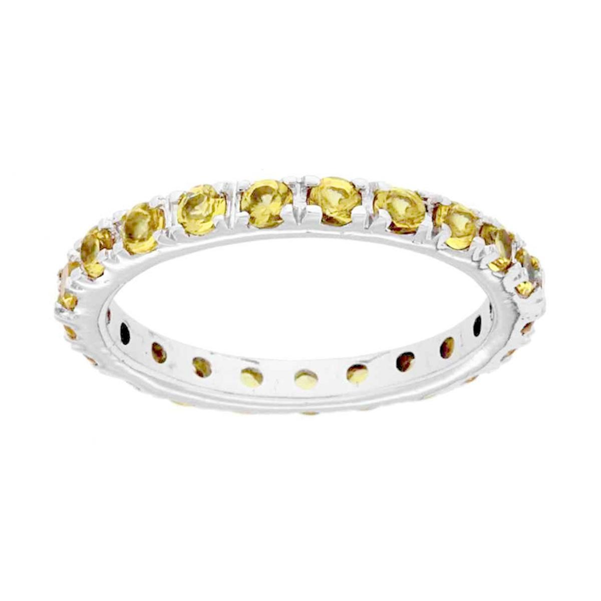 Anello Eternity Veretta Gialla, in ARGENTO S925