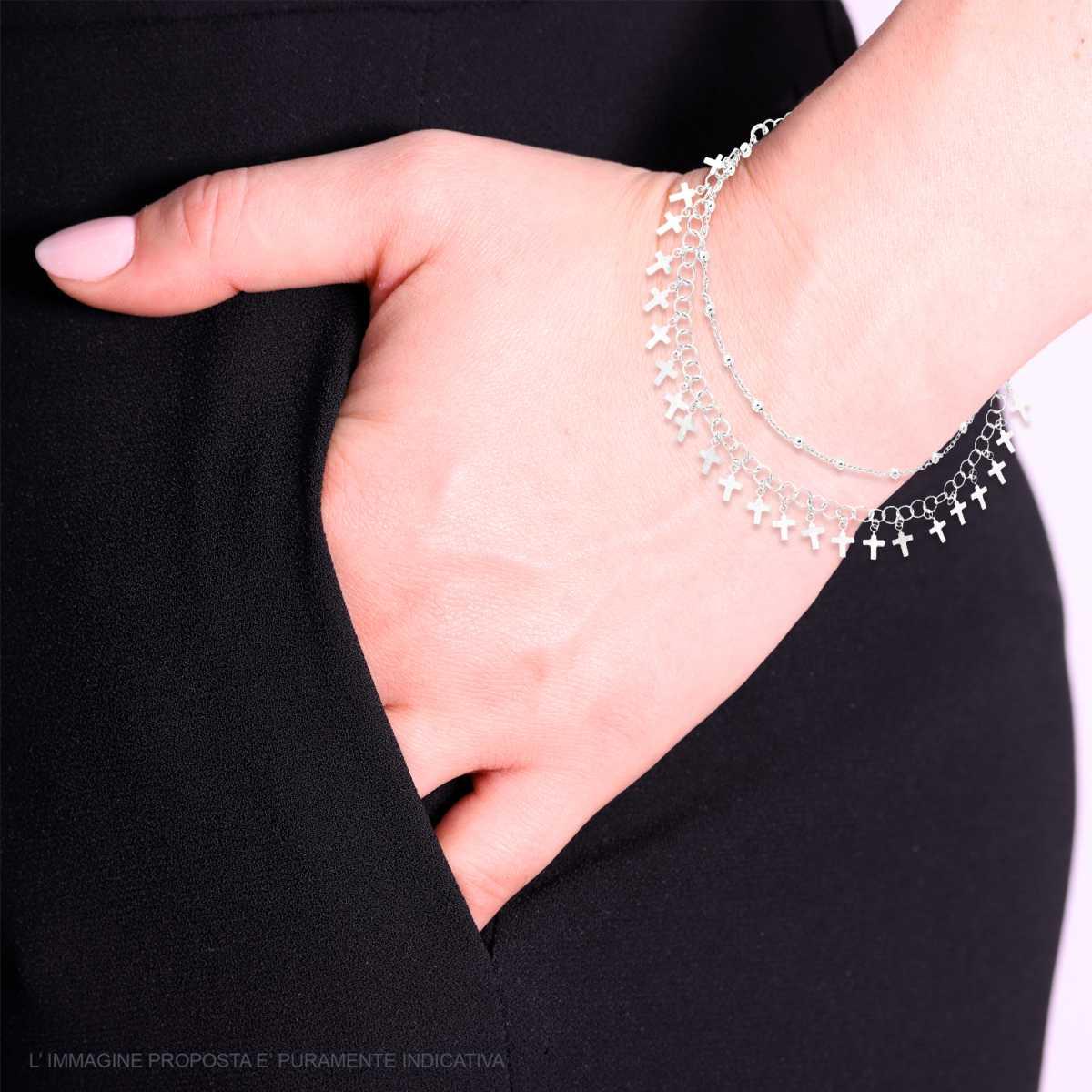 925 Silver Rosary Necklace with 3.5mm Sea Green Beads