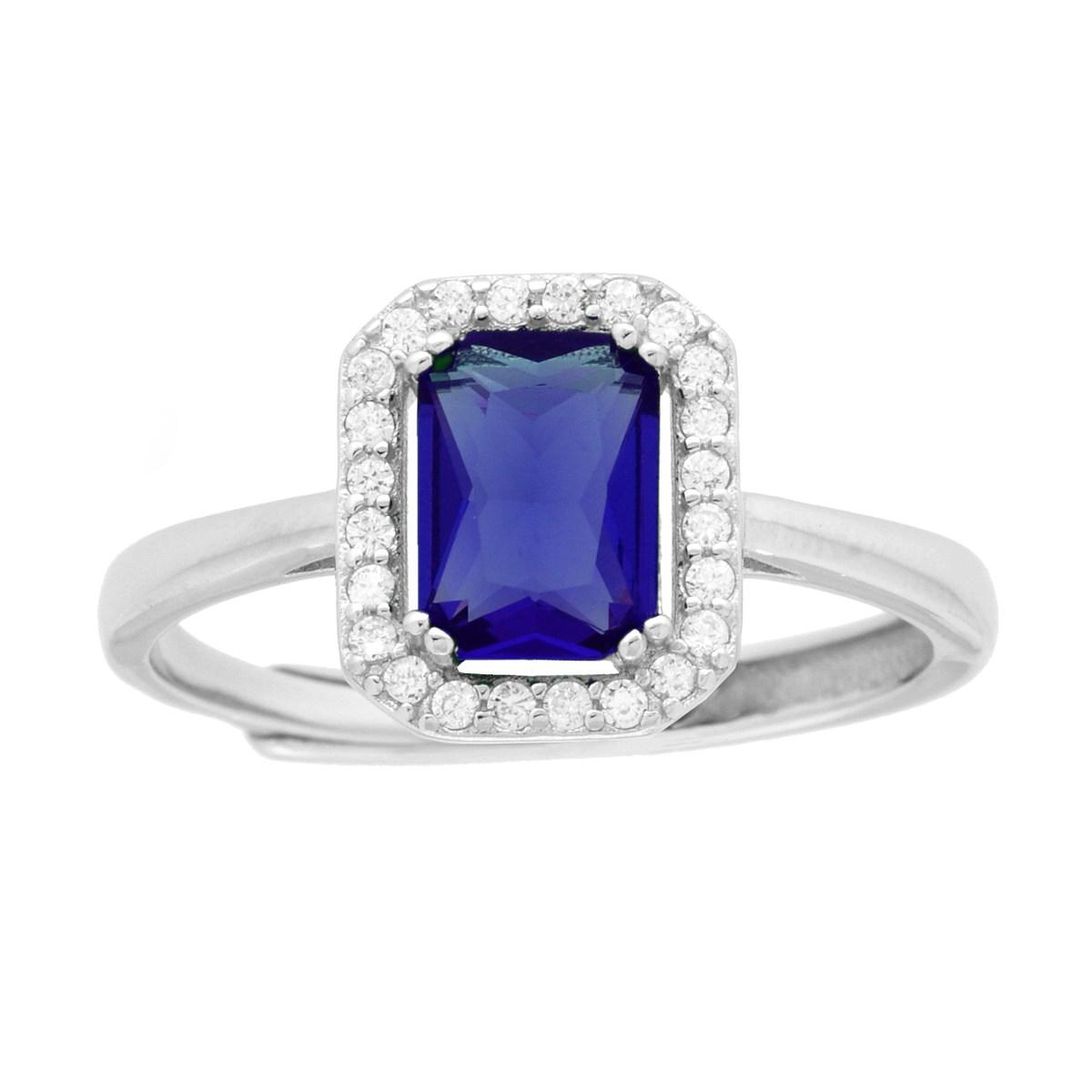 Anello Kate Rettangolo Stondato, in ARGENTO S925