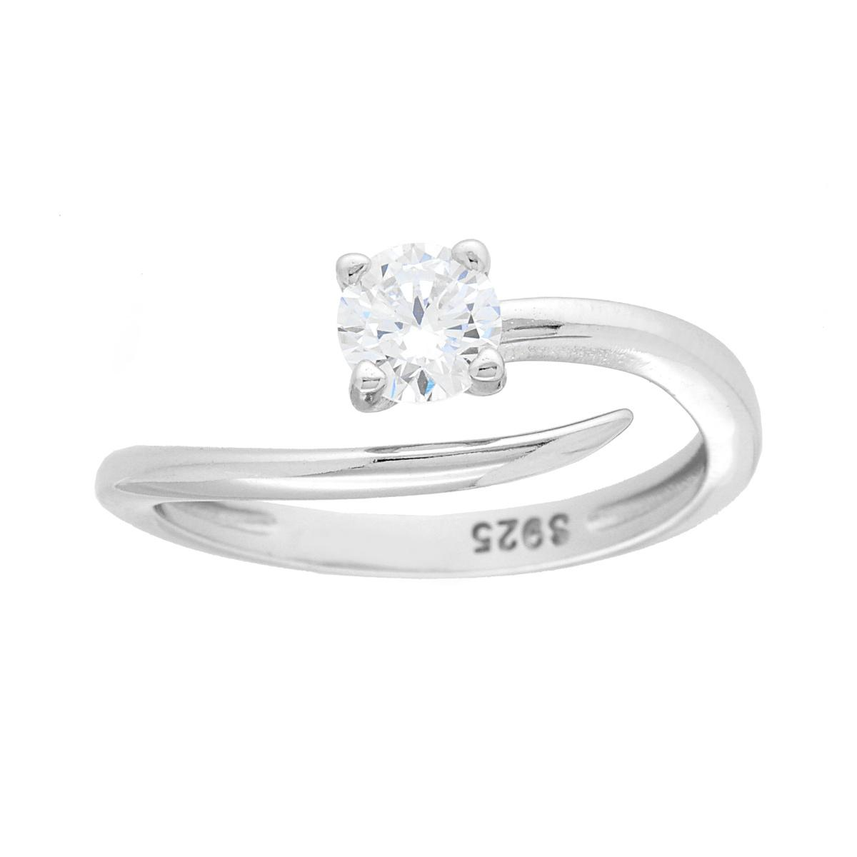 Anello Solitatio 5mm, in ARGENTO S925