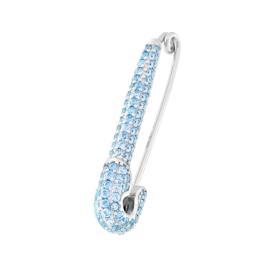 Spilla Gioiello da Balia Blu e Celeste, in Argento S925