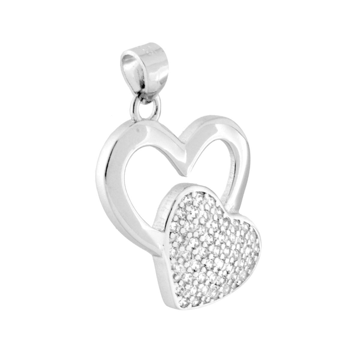 Ciondolo Cuori, Argento S925