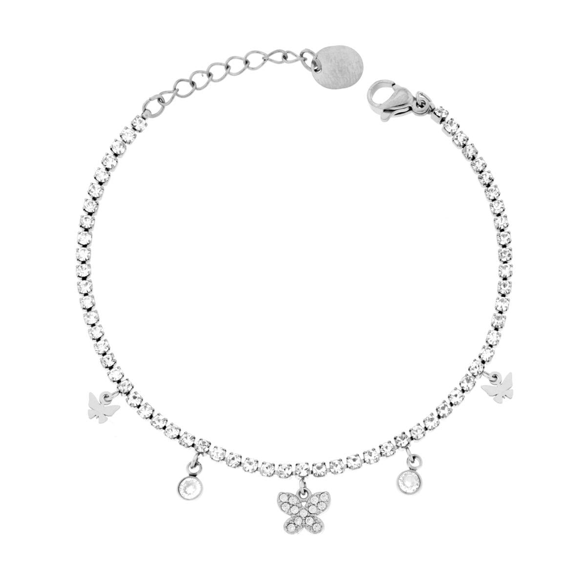 3mm Pink Tennis Bracelet, in S925 Silver