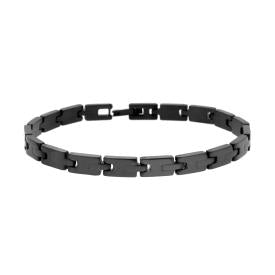 Stainless Steel Bracelet with Blue Ceramic and Anchor