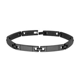 Stainless Steel Bracelet with Blue Ceramic and Anchor