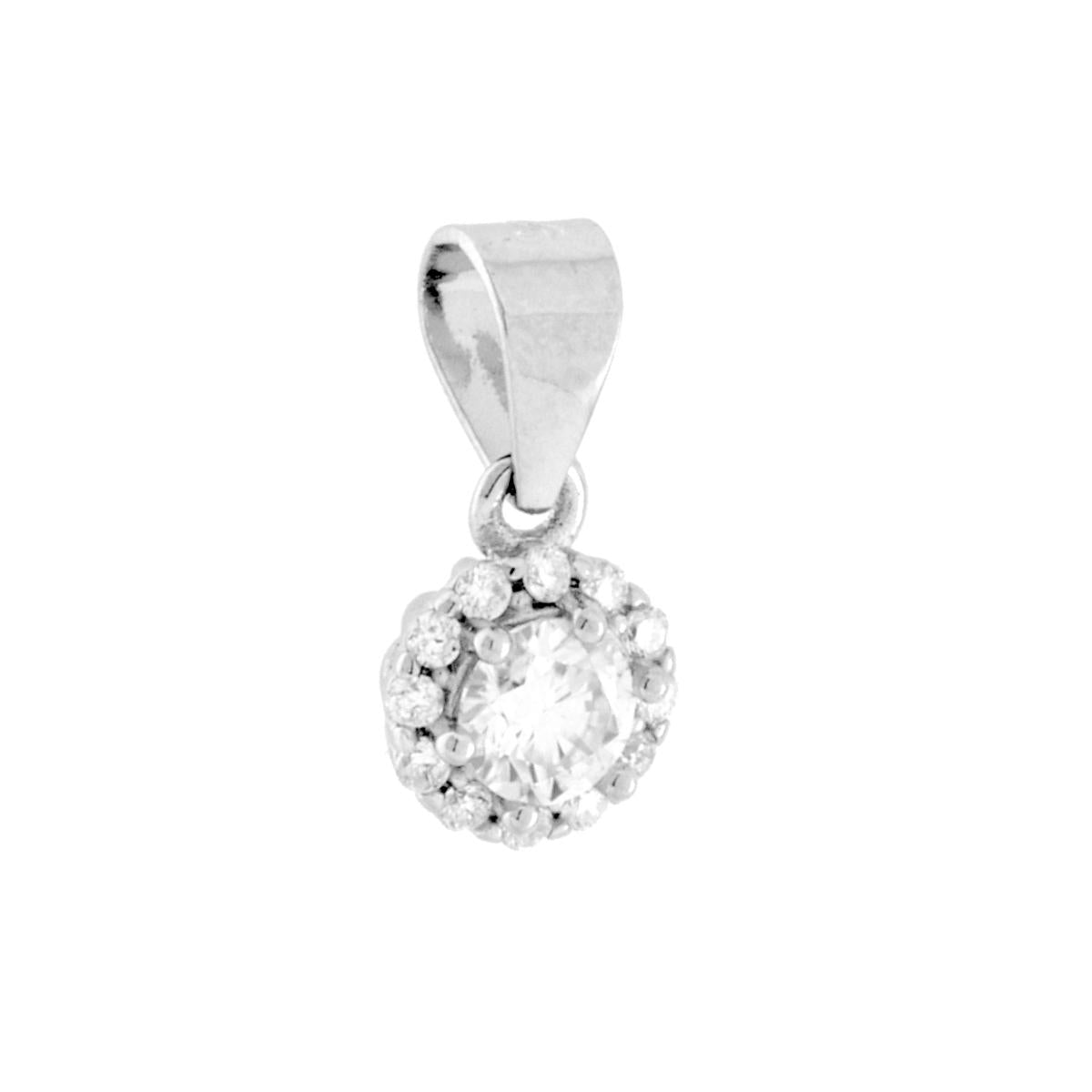 4-Petal Flower Ring, in S925 Silver and Zircons