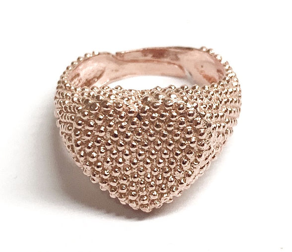 Anello Chevalier Puntinato – Argento 925 Unisex Regolabile