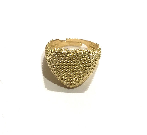 Anello Chevalier Puntinato – Argento 925 Unisex Regolabile