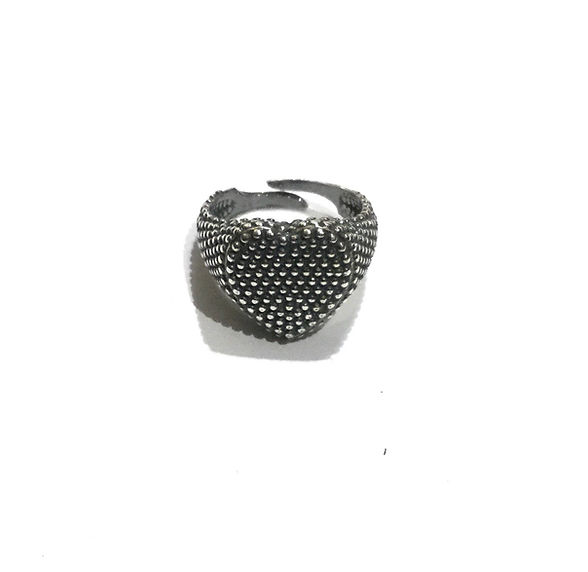 Anello Chevalier Puntinato – Argento 925 Unisex Regolabile