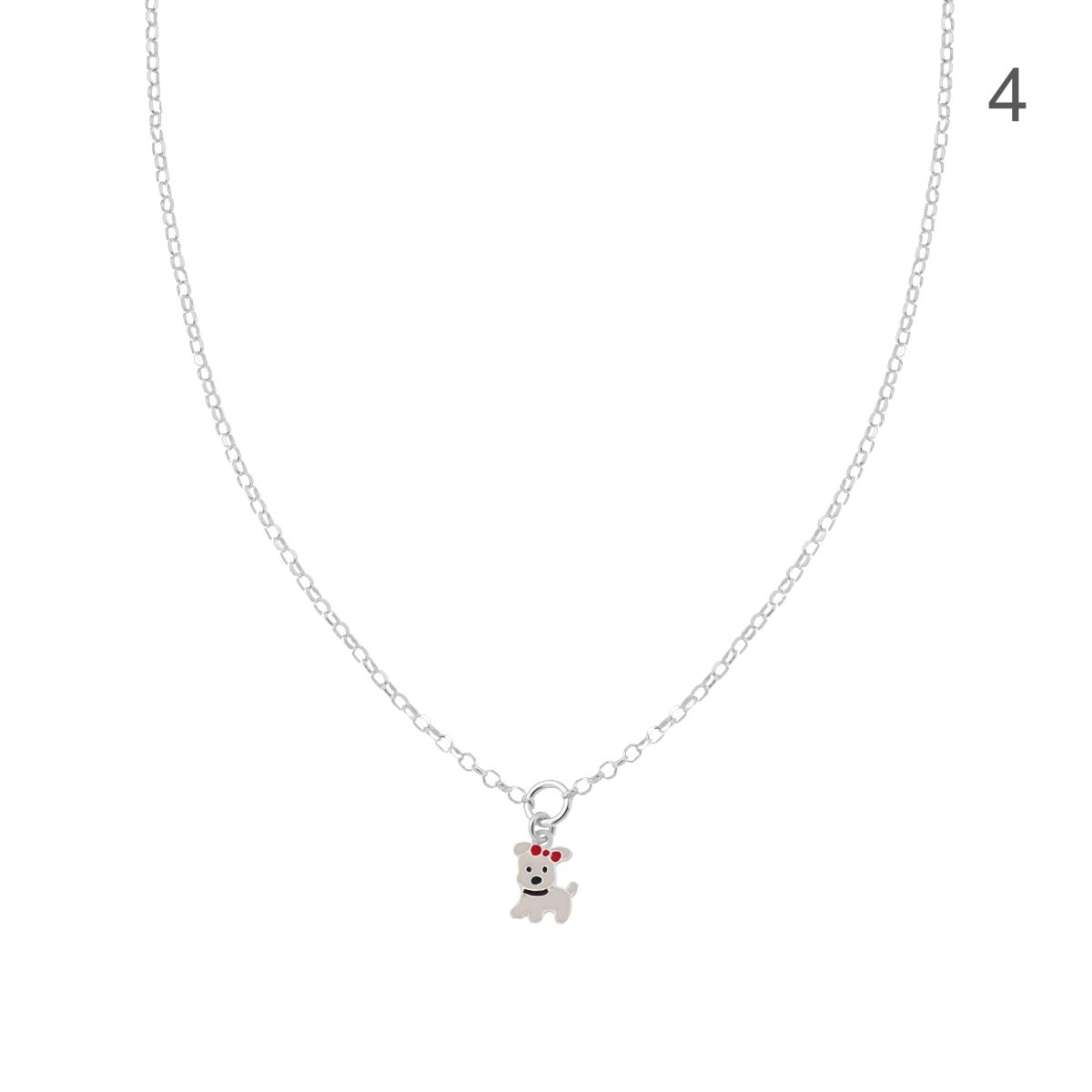 Collanina Bimba, con diversi soggetti , Argento S925