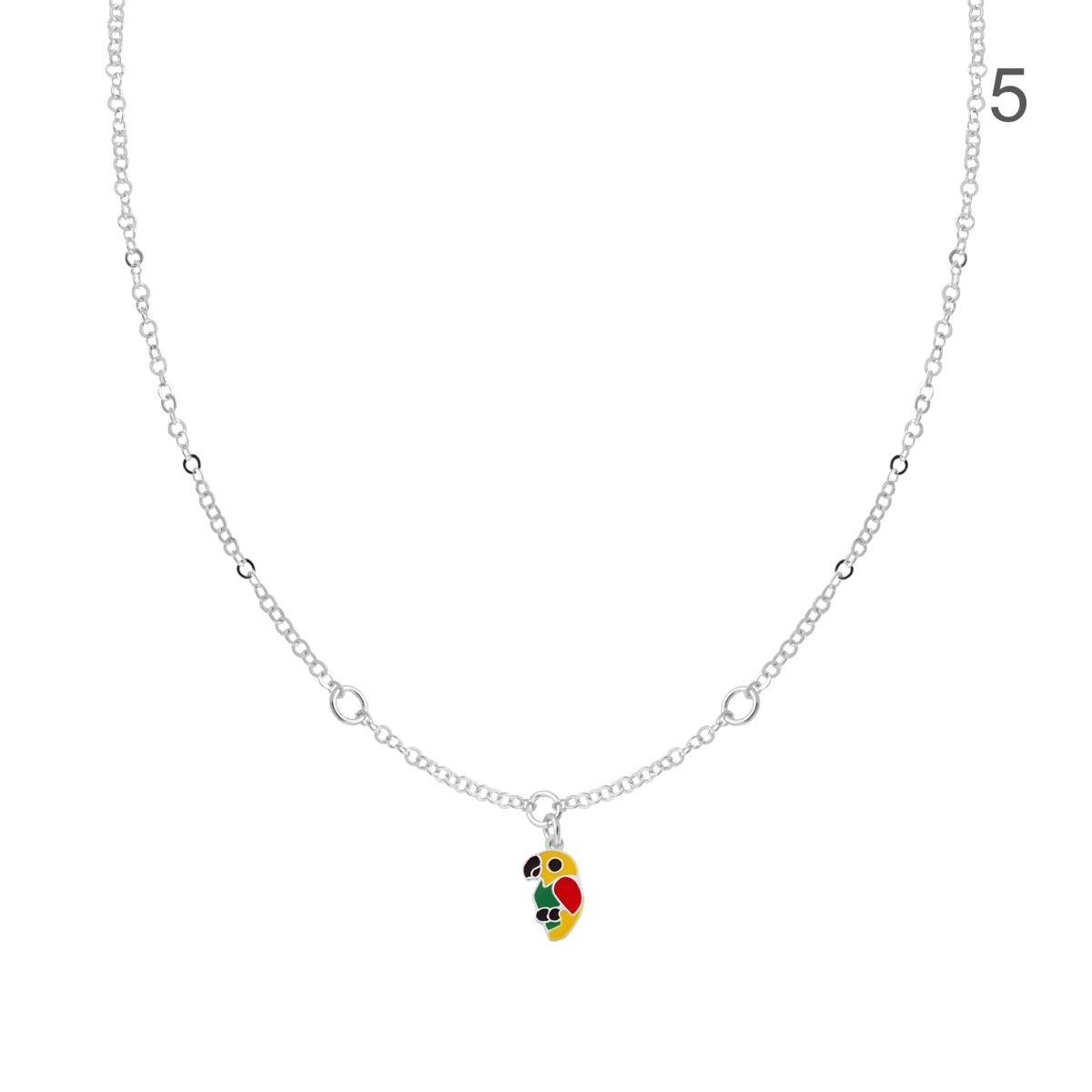 Collanina Bimba, con diversi soggetti , Argento S925