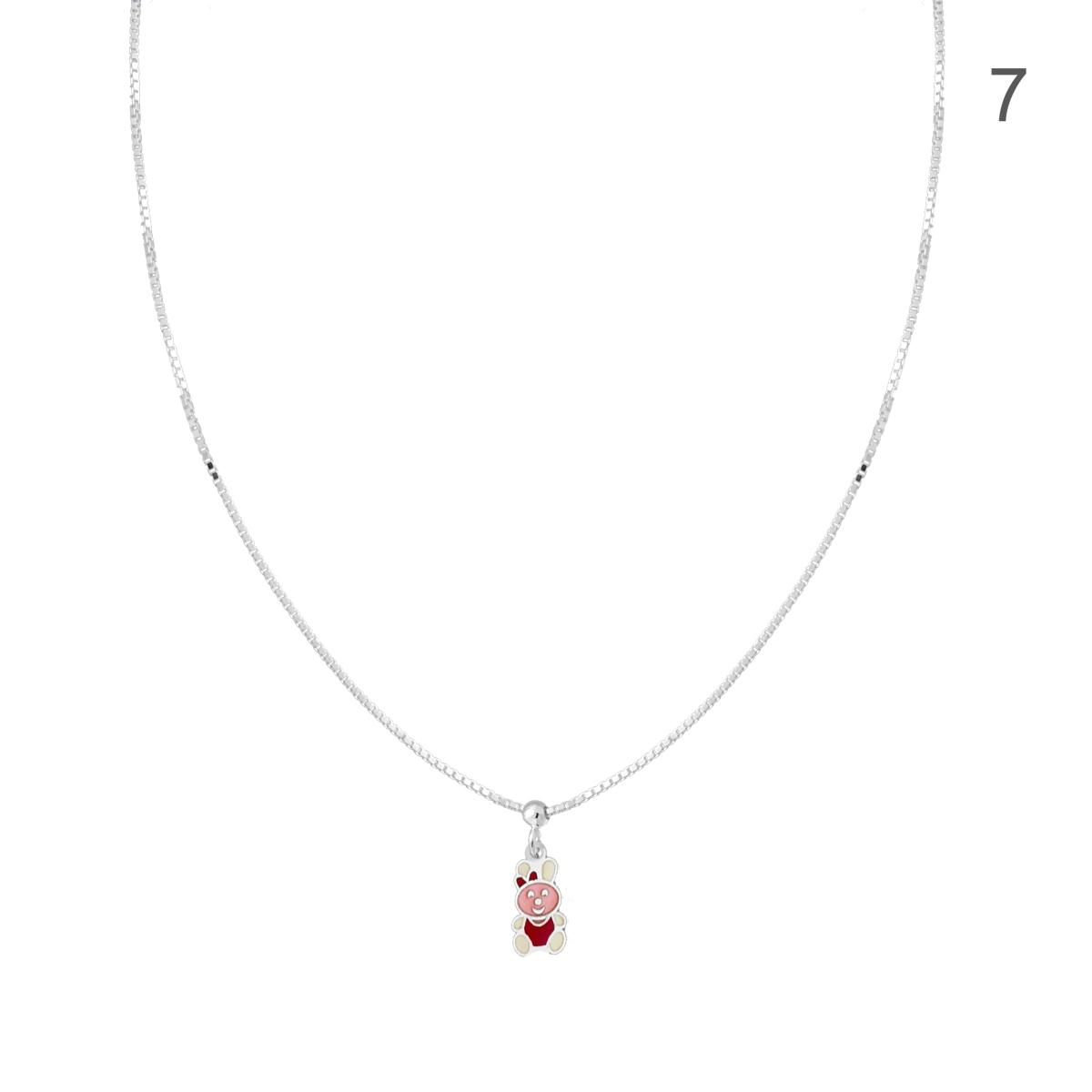 Collanina Bimba, con diversi soggetti , Argento S925