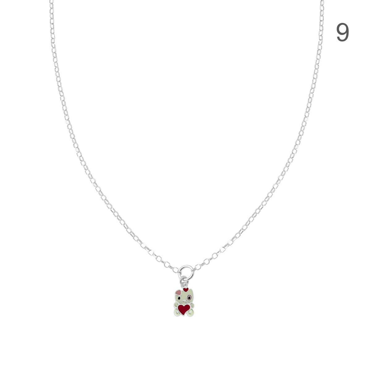 Collanina Bimba, con diversi soggetti , Argento S925