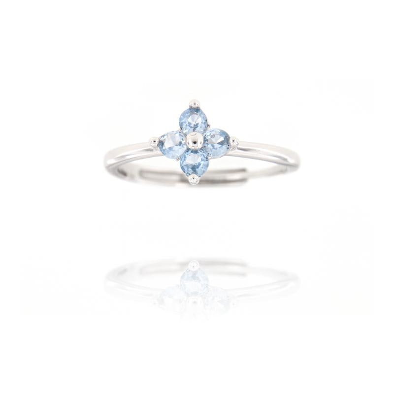 Solitaire Ring with Green Oval Zircon, in S925 SILVER