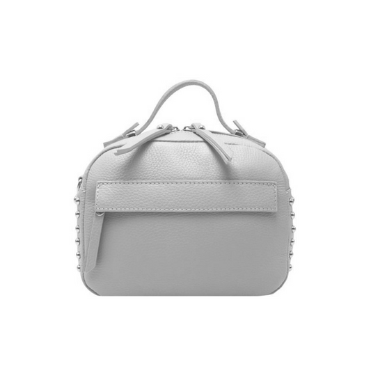 Small Leather Handbag with Studs - Various Colors