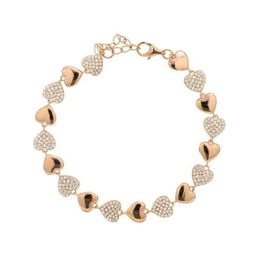 Tennis Choker Necklace, 2.3mm ADJUSTABLE Degradè, 925 Silver with Zirconia