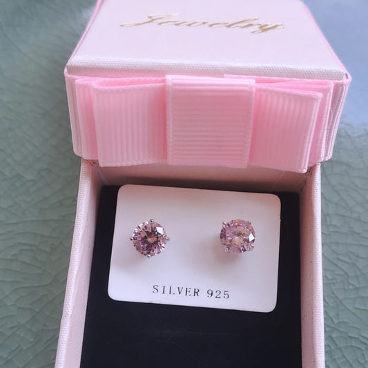 Orecchini Punto Luce COLOR 7mm, Produzione Esclusiva, Argento 925