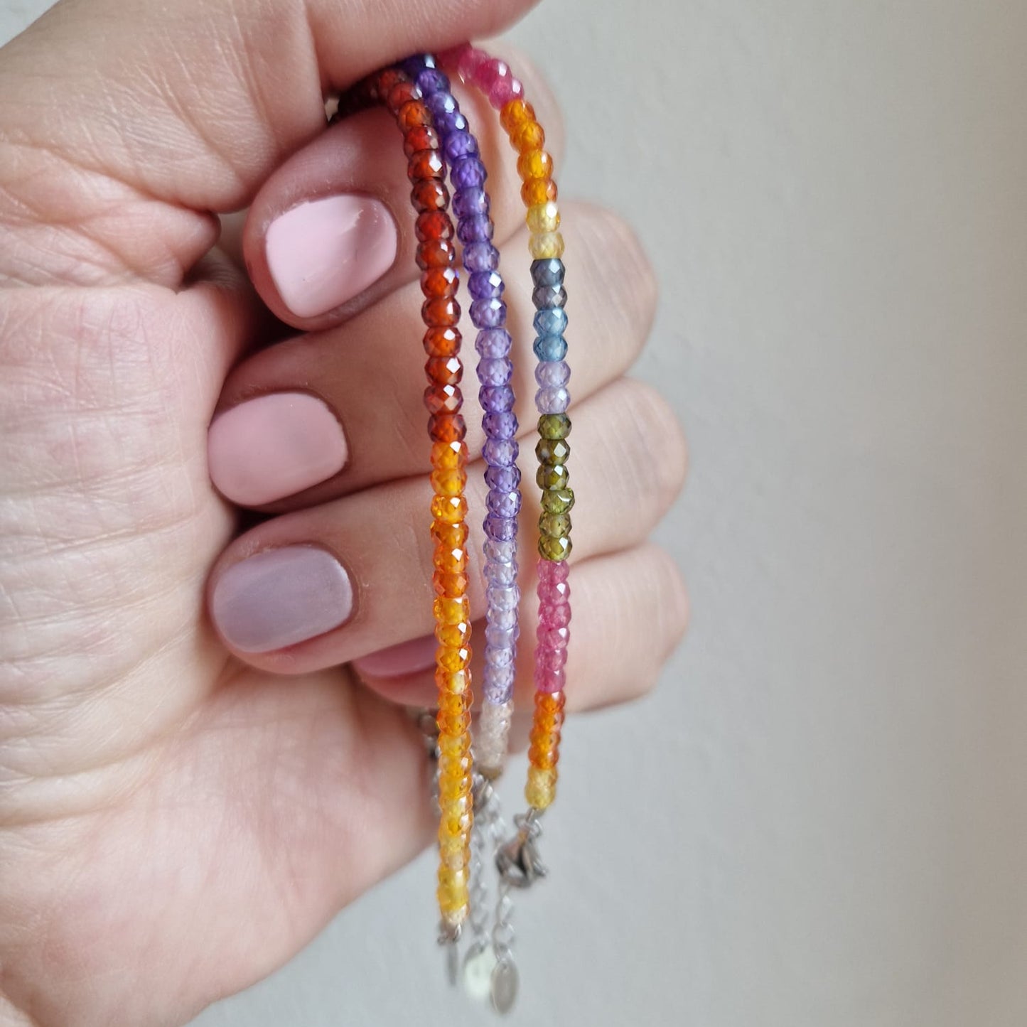 Bracciali in Zirconi 3mm, in Argento S925