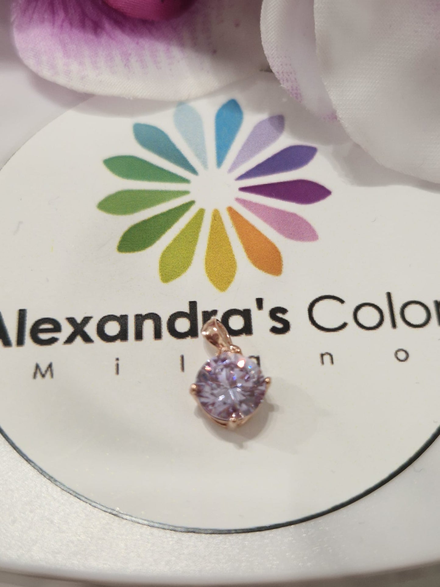 Round Cross Necklace – in 925 Silver