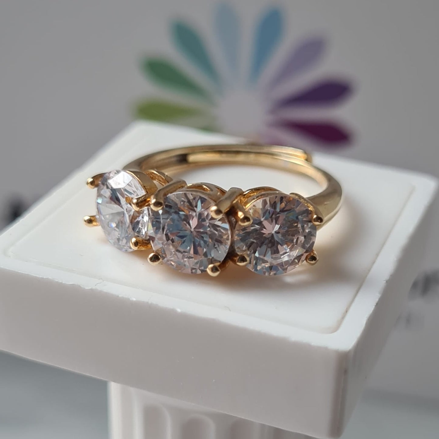 Anello TRILOGY Bianco 7mm, Produzione ESCLUSIVA, Argento 925