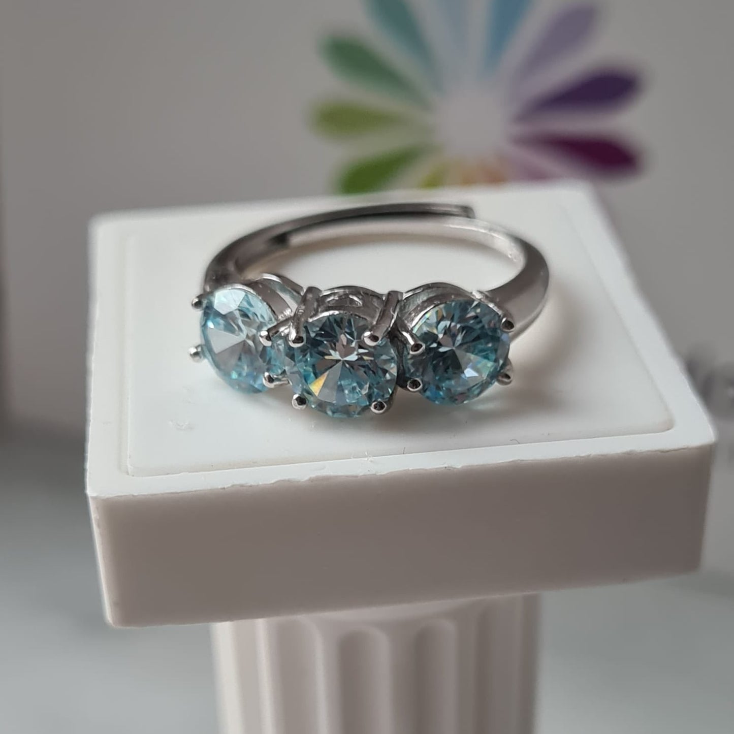 Anello Trilogy Monocolor 6mm, Produzione ESCLUSIVA, Argento 925