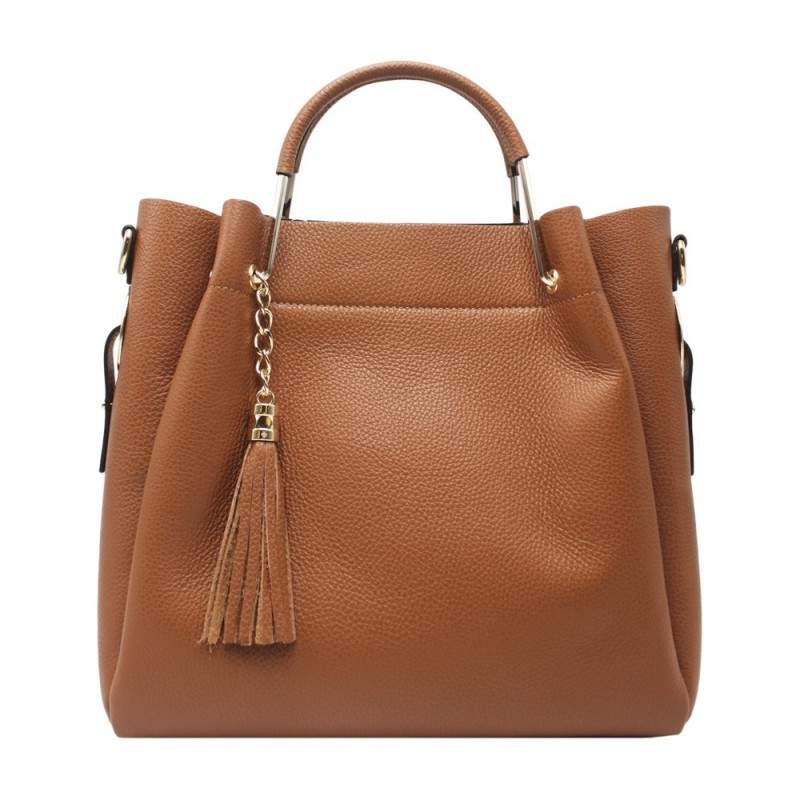 Borsa in Pelle con manico rigido - diversi colori