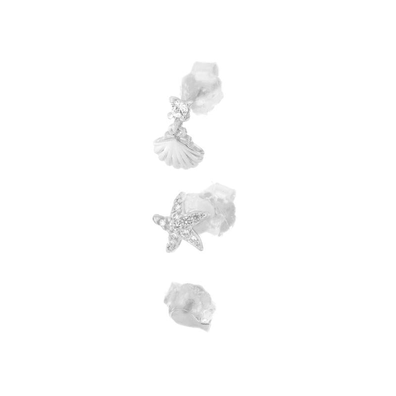 Combo 6 Silver and Multicolor Earrings in Soft 925 Silver