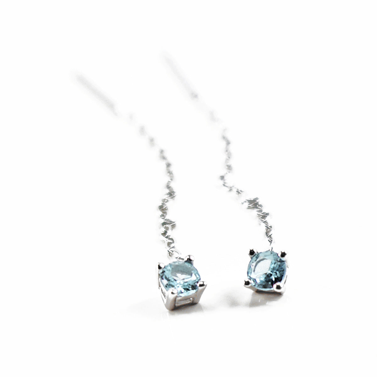 Orecchini Saliscendi con Punto Luce, Argento S925