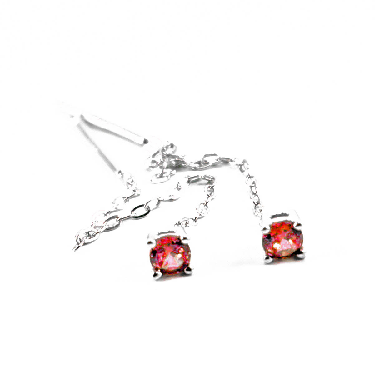 Orecchini Saliscendi con Punto Luce, Argento S925