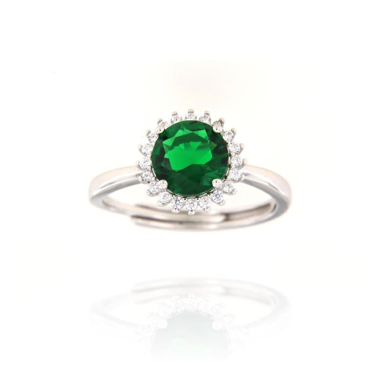 White Zircon Heart Ring - Elegant