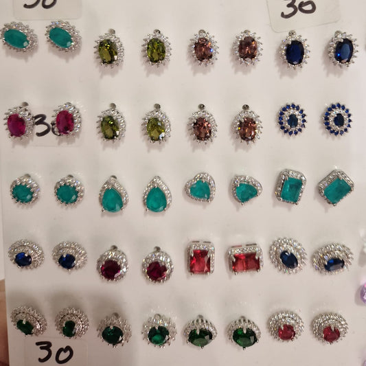 Placchetta Orecchini Varie Forme Per le Dirette Live KATE e Pietre, SOTTO COSTO