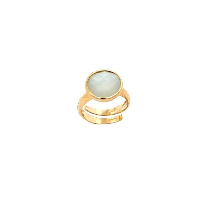 Anello Pietra Periosa Tonda Briolette