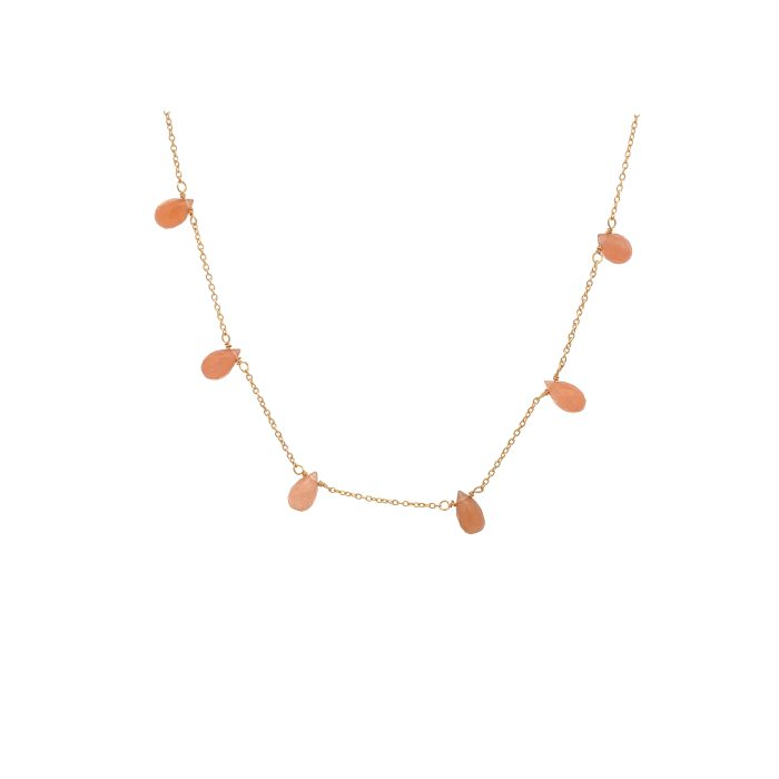 Collane in Argento 925 con Pietre Vere a Goccia