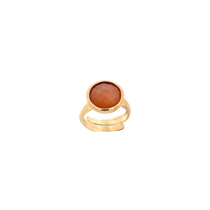 Anello Pietra Periosa Tonda Briolette