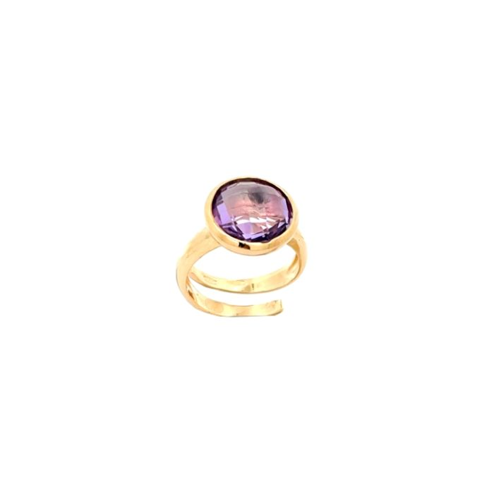 Anello Pietra Periosa Tonda Briolette