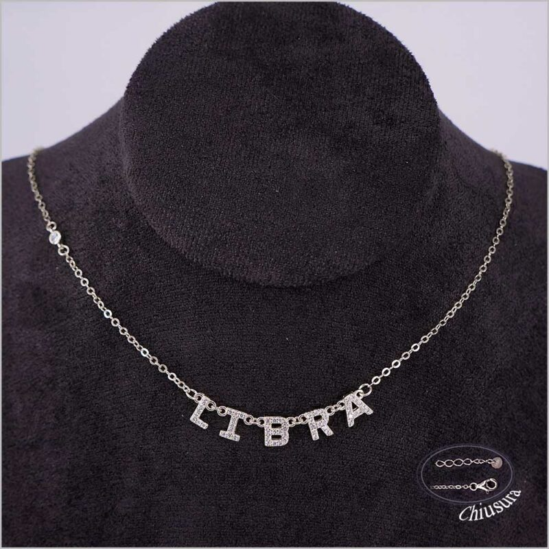 Collane Segno Zodiacale, in Argento 925 con Zirconi