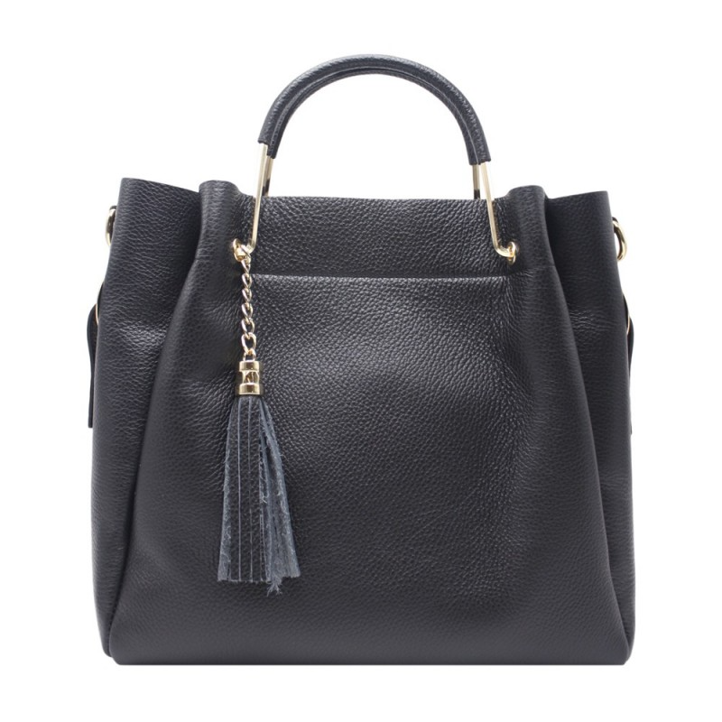 Borsa in Pelle con manico rigido - diversi colori
