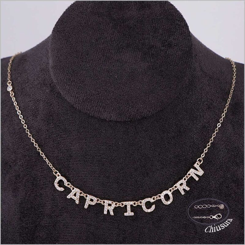 Collane Segno Zodiacale, in Argento 925 con Zirconi