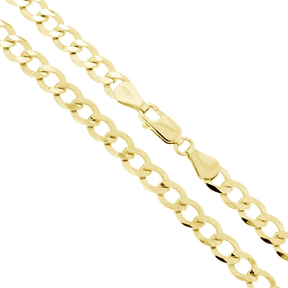 Catenina d'oro a maglia barbazzale con chiusura a moschettone, adatta come collana.