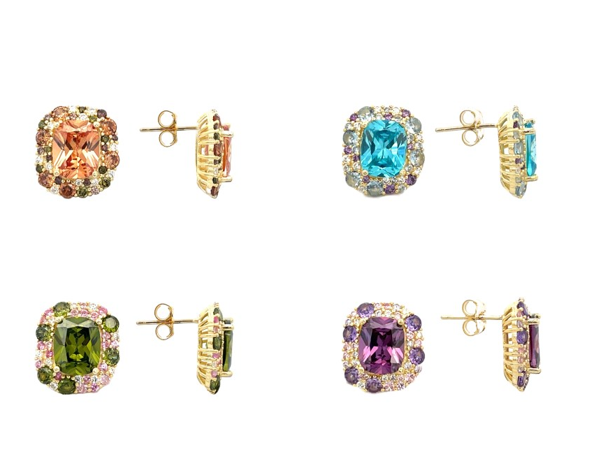 Brilliant Square Ring, in 925 Silver