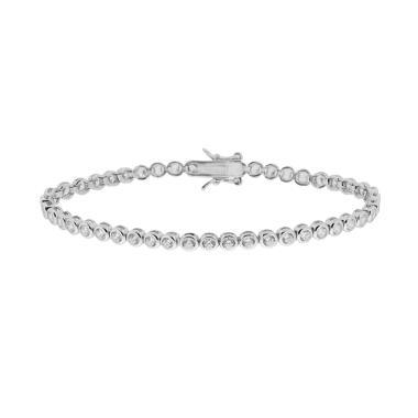 Bracciale Tennis Cipollina 3mm BIANCO, Argento s925 (Copy)