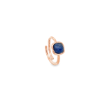 8mm Square Cabochon Stone Rings, in 925 Silver
