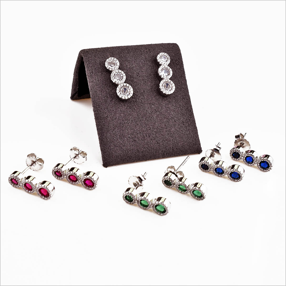 Orecchini Trilogy Round, Argento S925