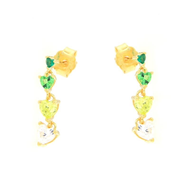 Oval Coral Earrings, 925 SILVER