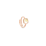 8mm Square Cabochon Stone Rings, in 925 Silver