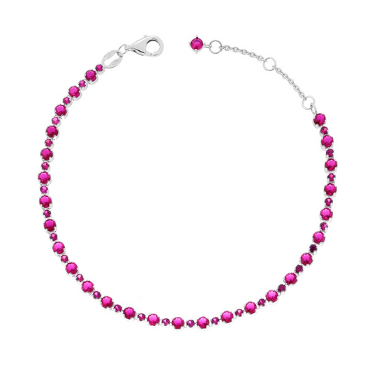 Bracciali Tennis 2_3mm Tondi, Argento s925