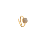 8mm Square Cabochon Stone Rings, in 925 Silver
